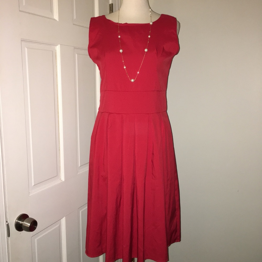 Red dress